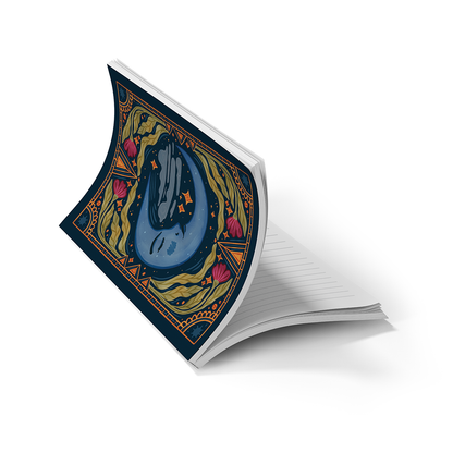 Moon Tarot  Soft Touch Classic Layflat Notebook Journal