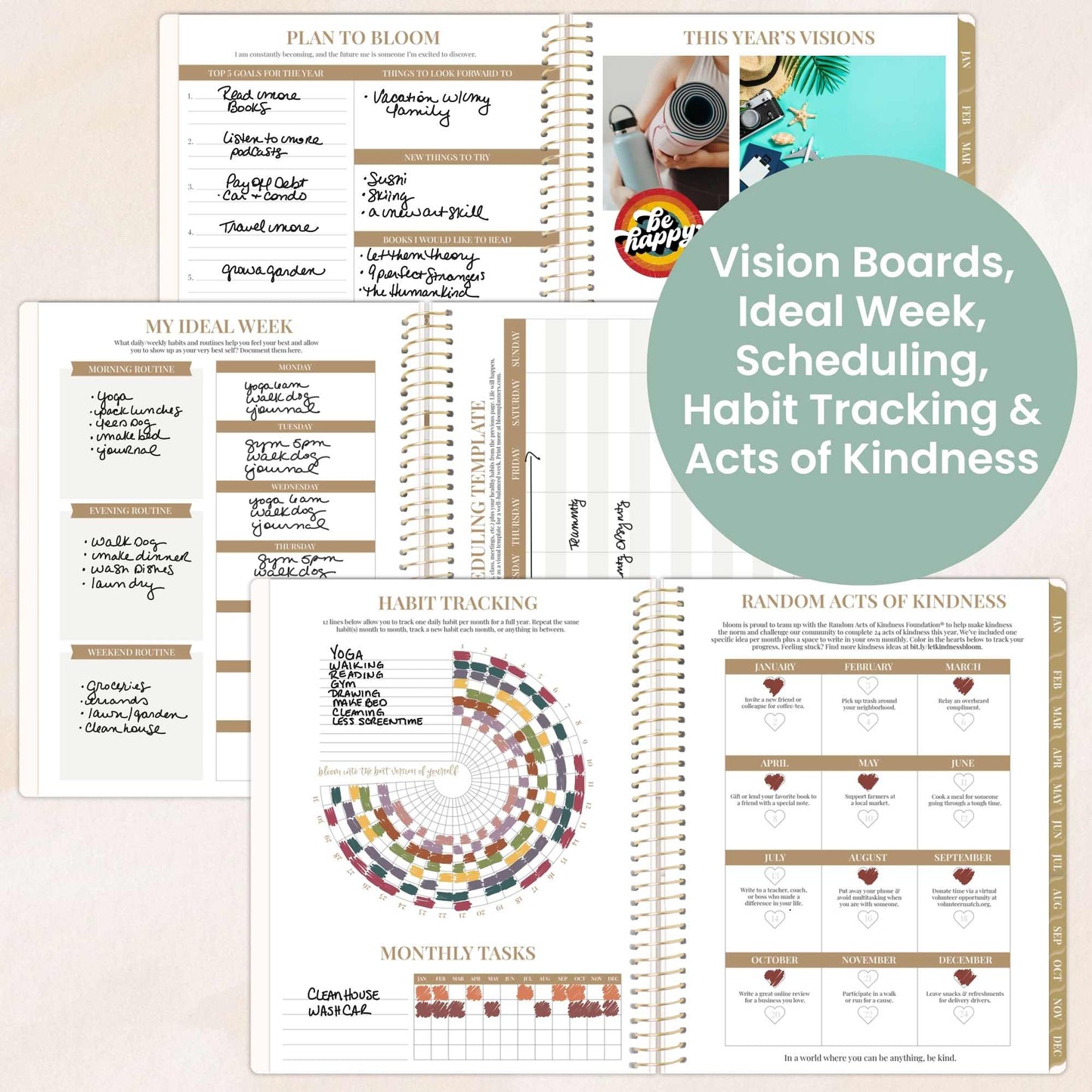 2026 Timed Vertical Weekly Planner - 8.5" x 11"