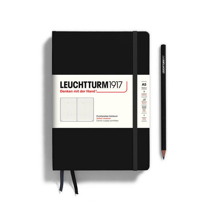 Notebooks - Medium (A5): Anthracite / Hardcover / Dotted