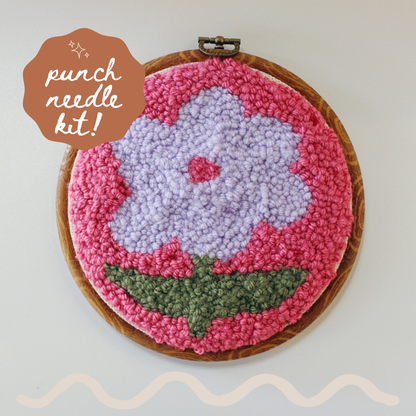 Flower Beginner DIY Punch Needle Kit