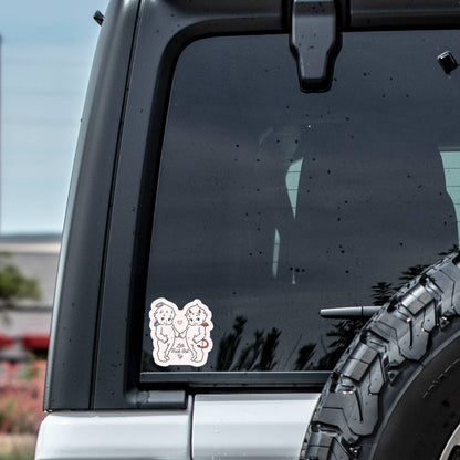 Angel Devil Cute Swear High Quality Vinyl Sticker