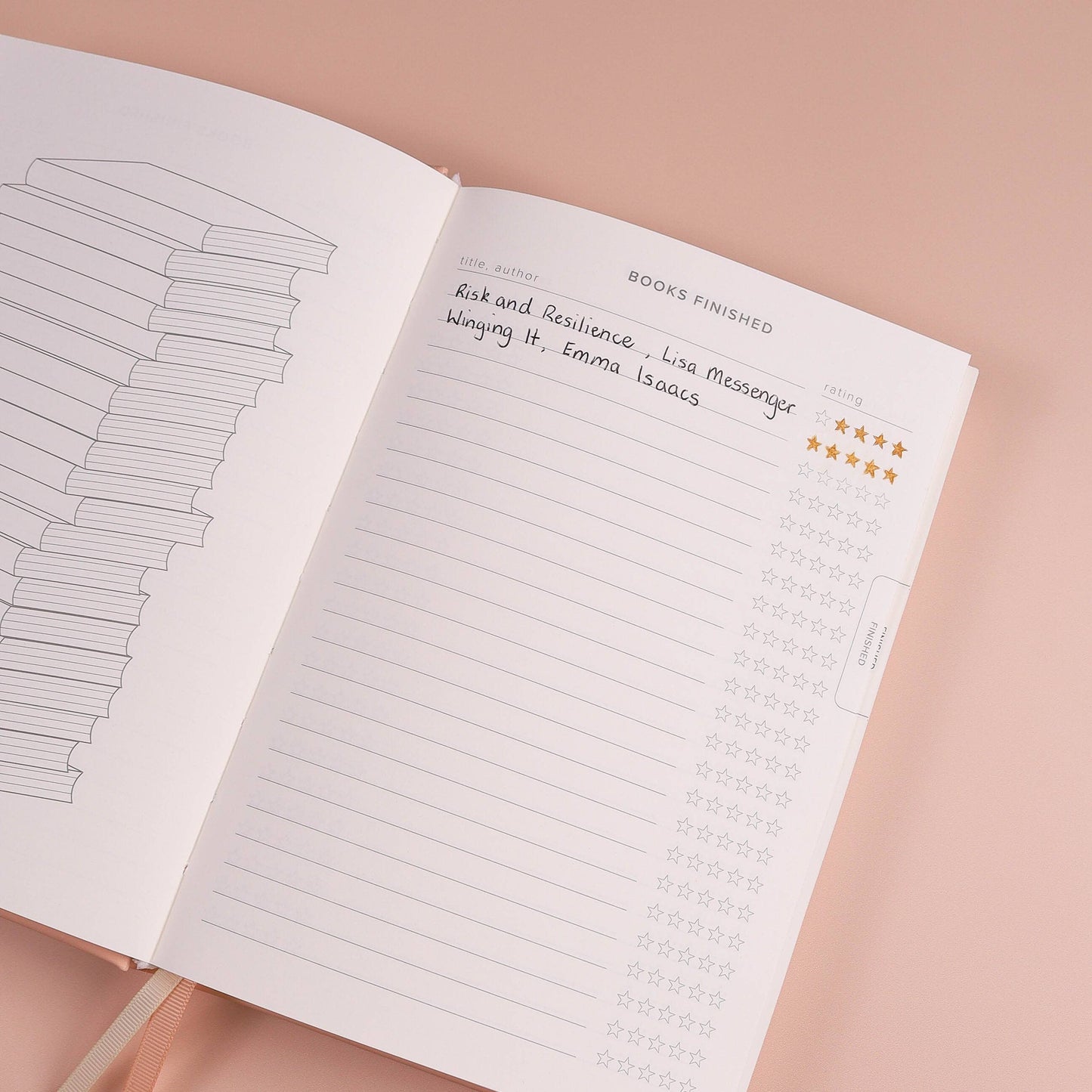 Reading Journal (Avid Reader): Blush