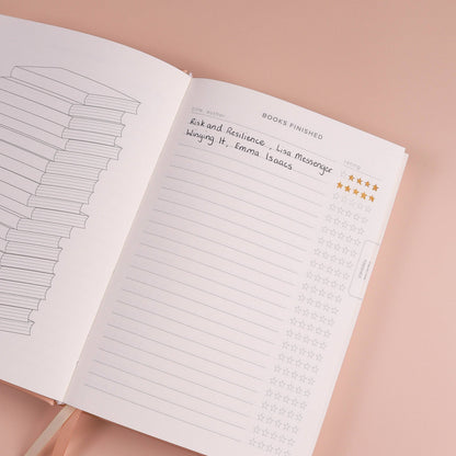 Reading Journal (Avid Reader): Blush