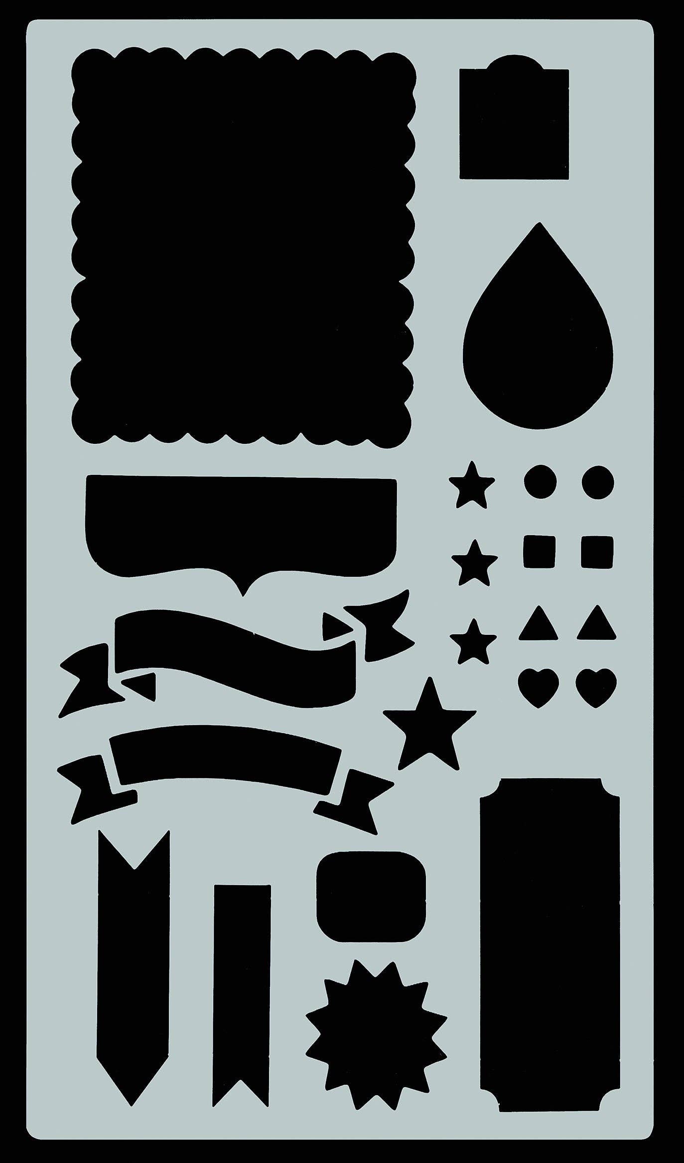Essentials Dotted Journal Stencil Set,Essentials Dotted Journal Stencil Set
