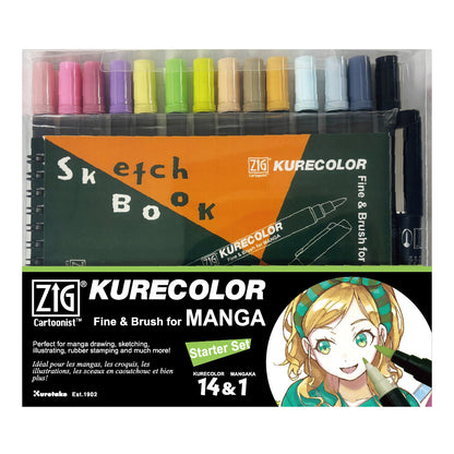 Kuretake Manga Set