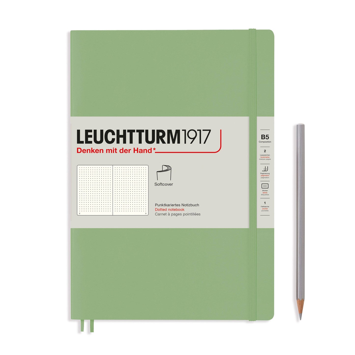 Notebooks - Composition (B5): Black / Hardcover / Dotted