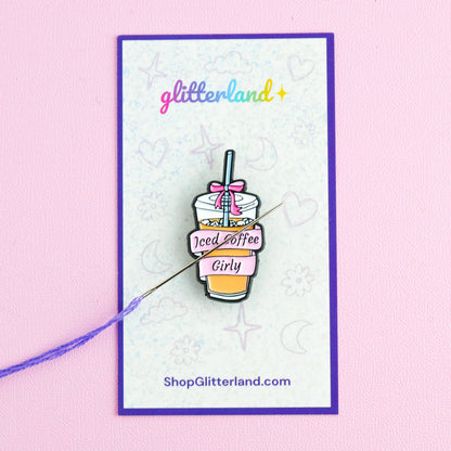 Coffee Girl Needle Minder Magnet