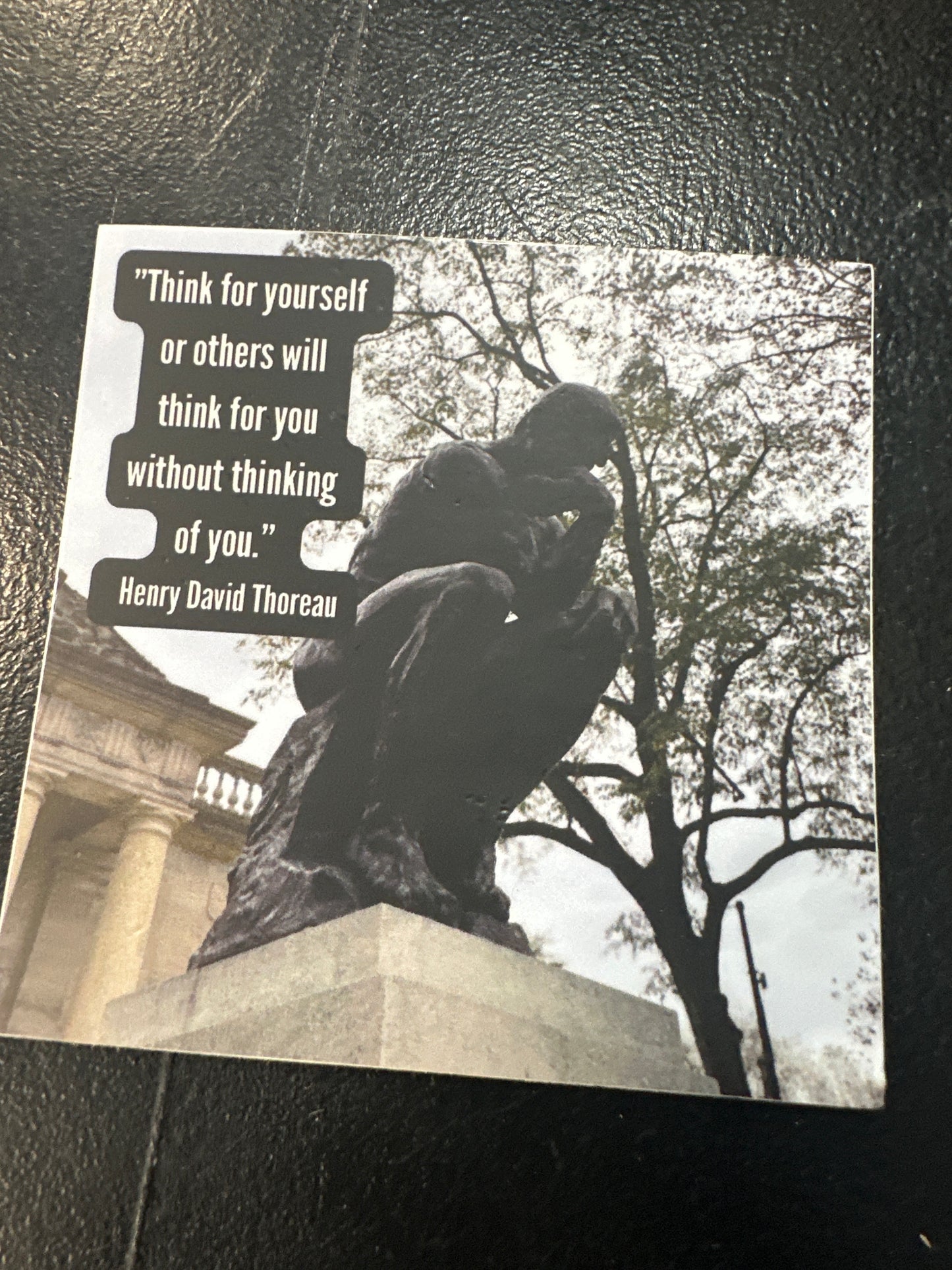 Thinker & Thoreau Sticker
