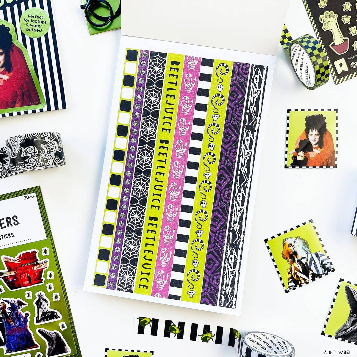Beetlejuice Junk Journal Sticker Book