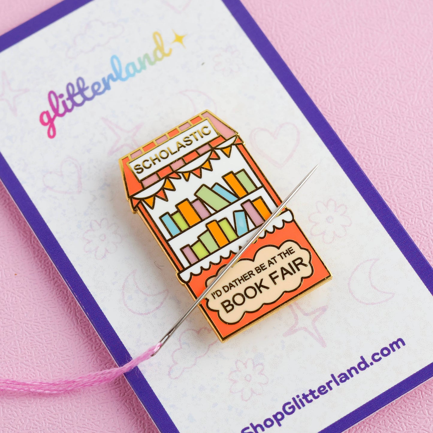 Scholastic Book Fair Bookish Needle Minder Magnet