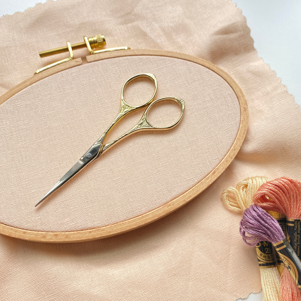 Elegant Gold Embroidery Scissors, Small Modern Scissors