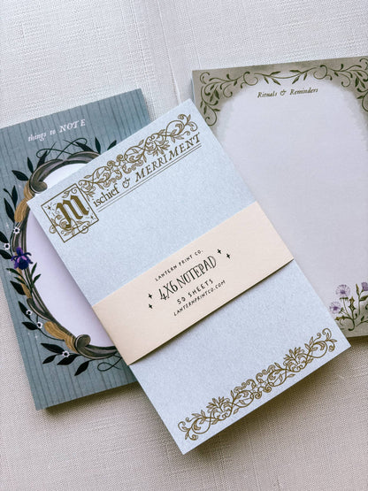 Notepad: Mischief & Merriment - 4x6