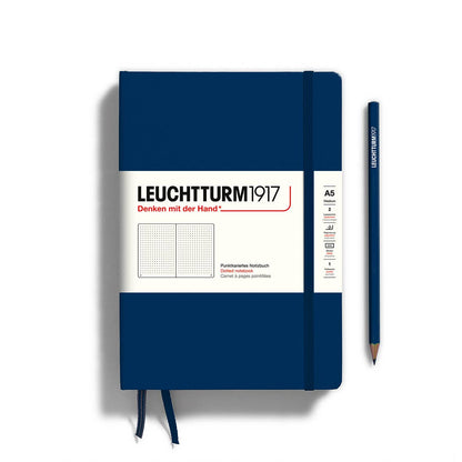 Notebooks - Medium (A5): Navy / Hardcover / Dotted