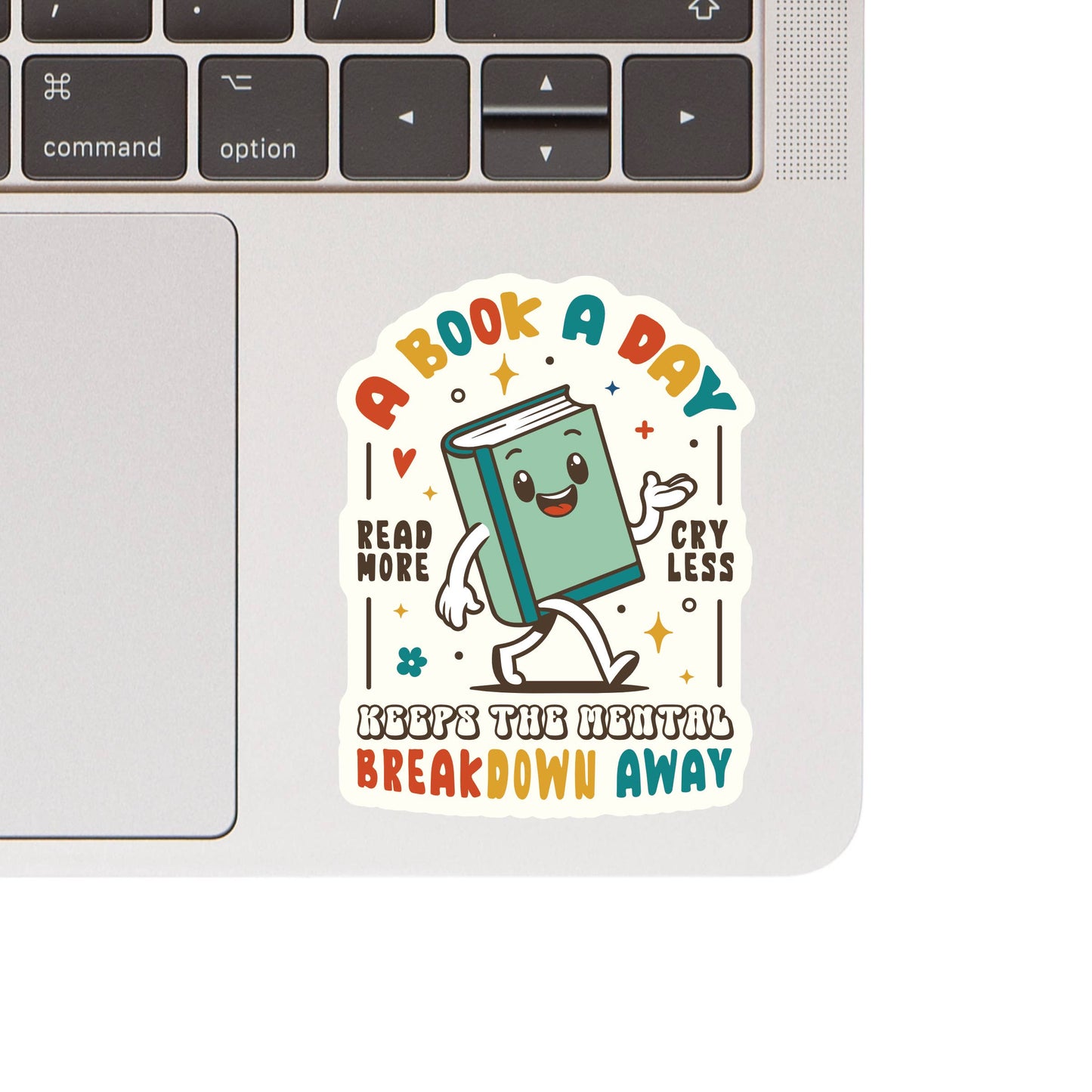 Book Read Mental Health Funny High Quality Vinyl Sticker