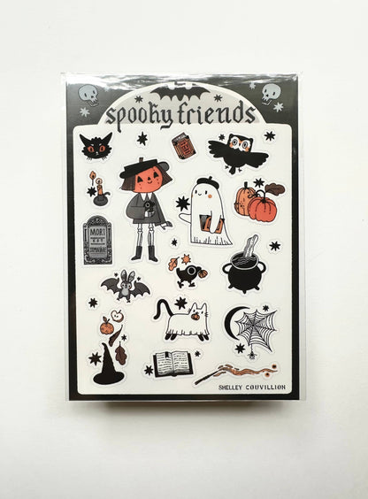 Spooky Friends sticker sheet