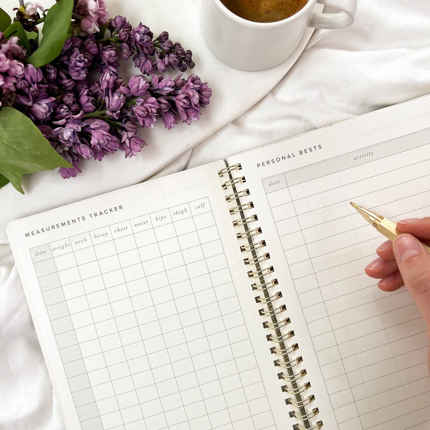 Fit & Well - Exercise Journal: Dusty Blue