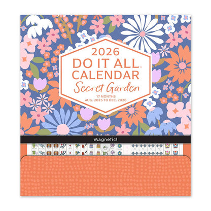 2026 Secret Garden DIA Wall Calendar
