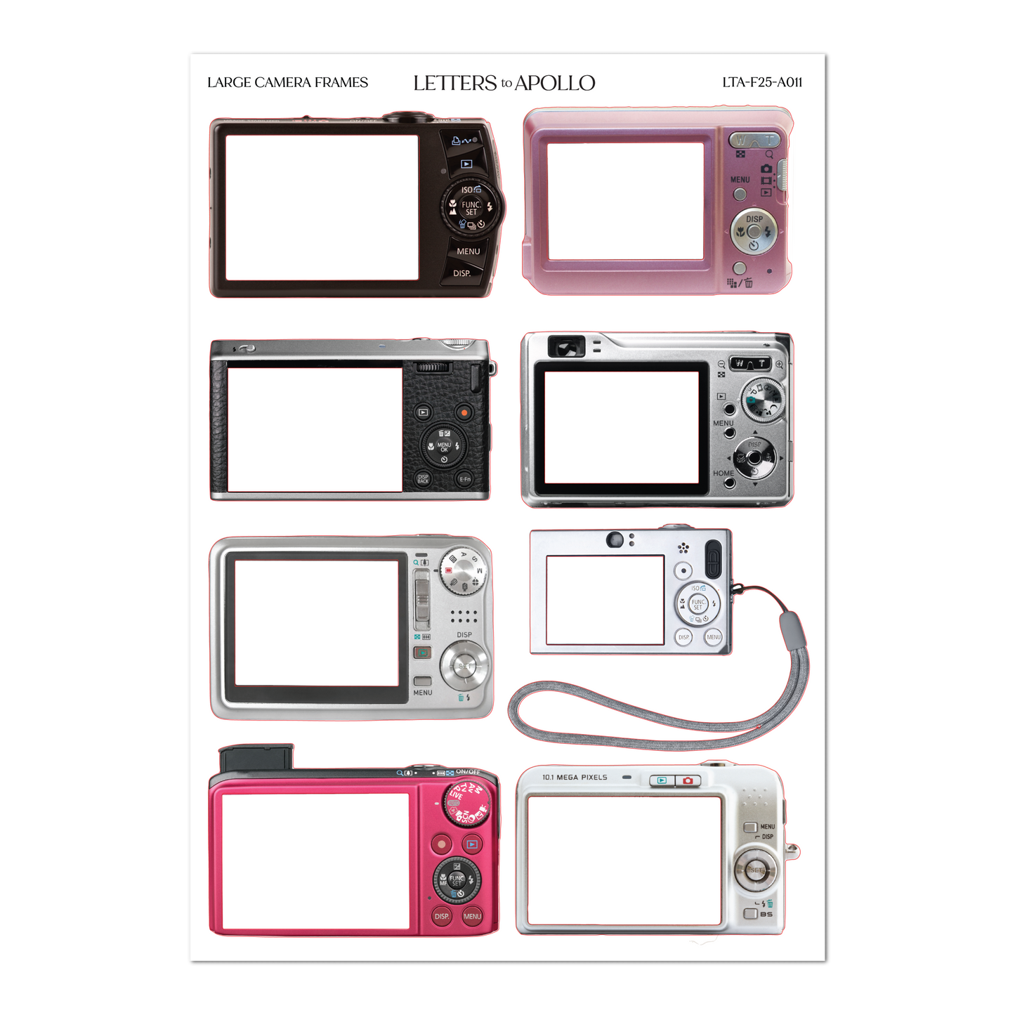 LARGE CAMERA FRAMES: WASHI