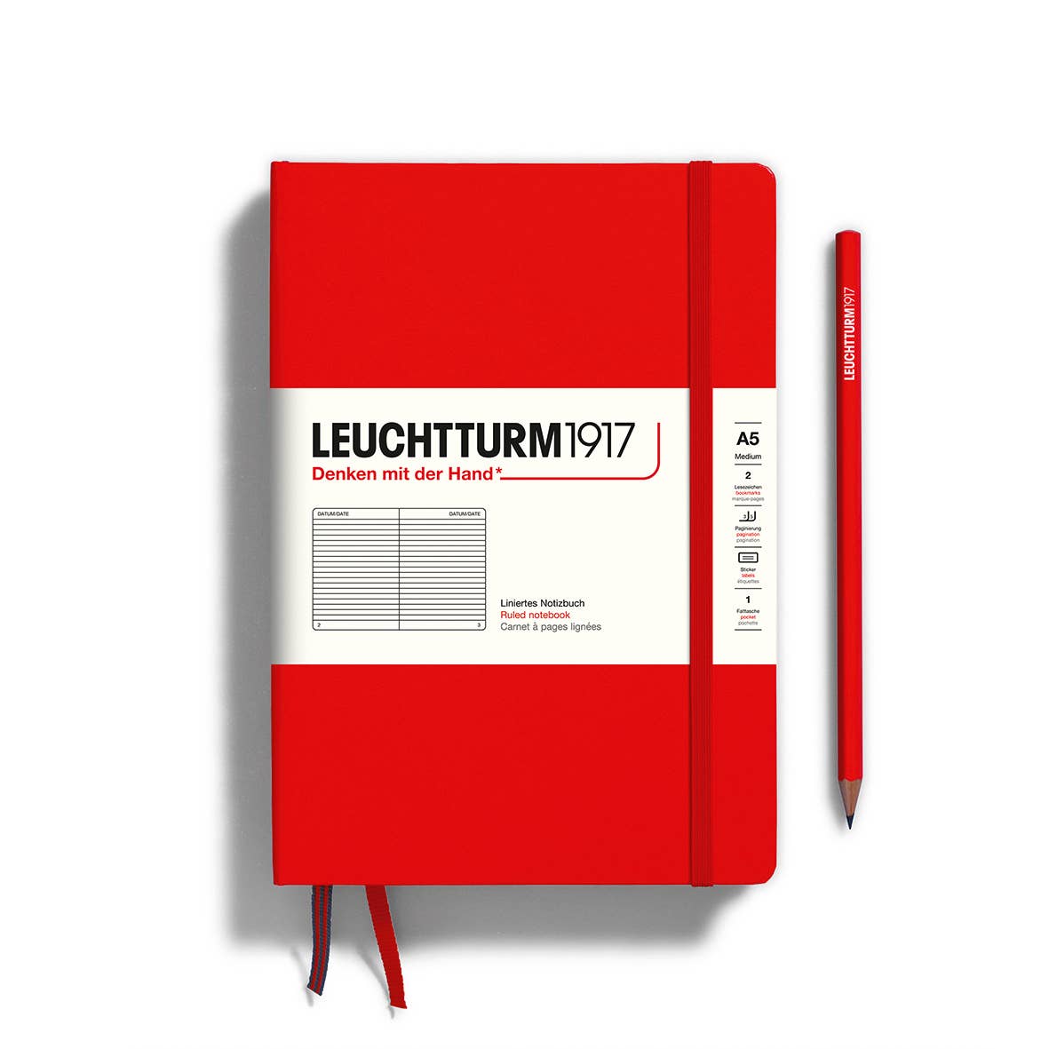 Notebooks - Medium (A5): Black / Hardcover / Dotted