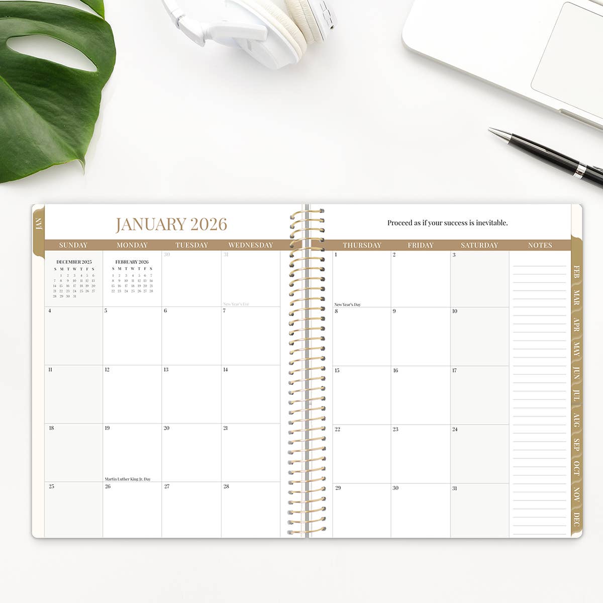 2026 Timed Vertical Weekly Planner - 8.5" x 11"