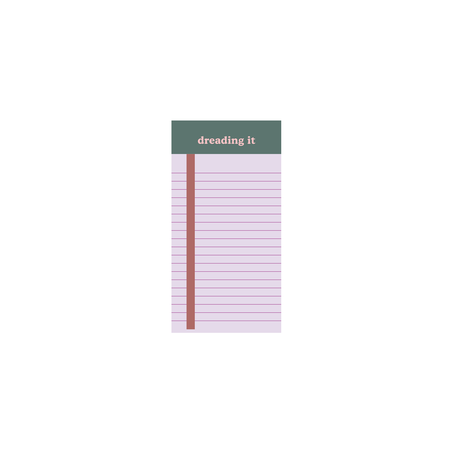 NEW! Tearaway Notepads - Extra Small: Shit List
