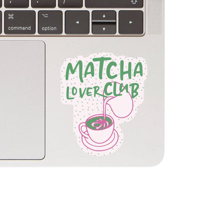 Cute Girly Matcha Barista Tea High Quality Vinyl Sticker