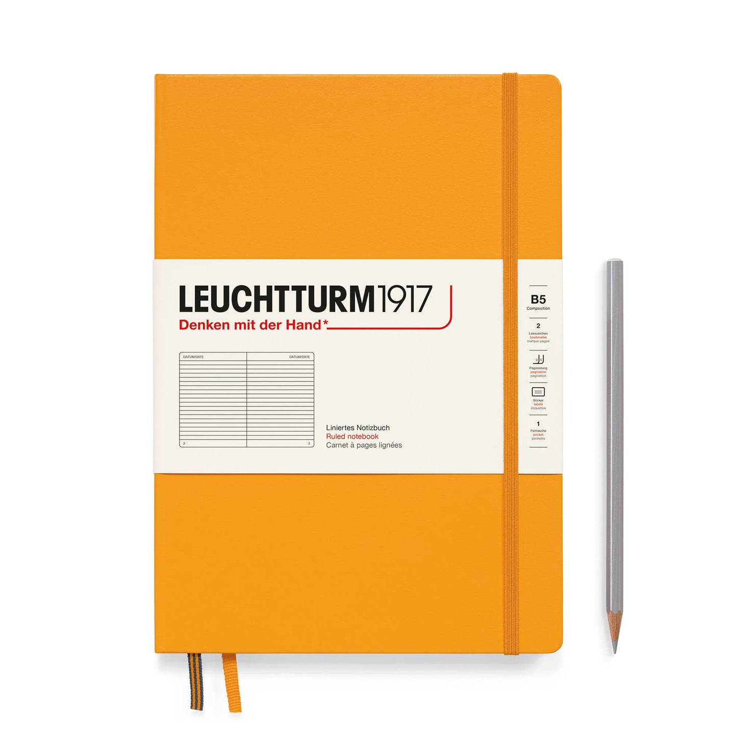 Notebooks - Composition (B5): Rising Sun / Hardcover / Dotted