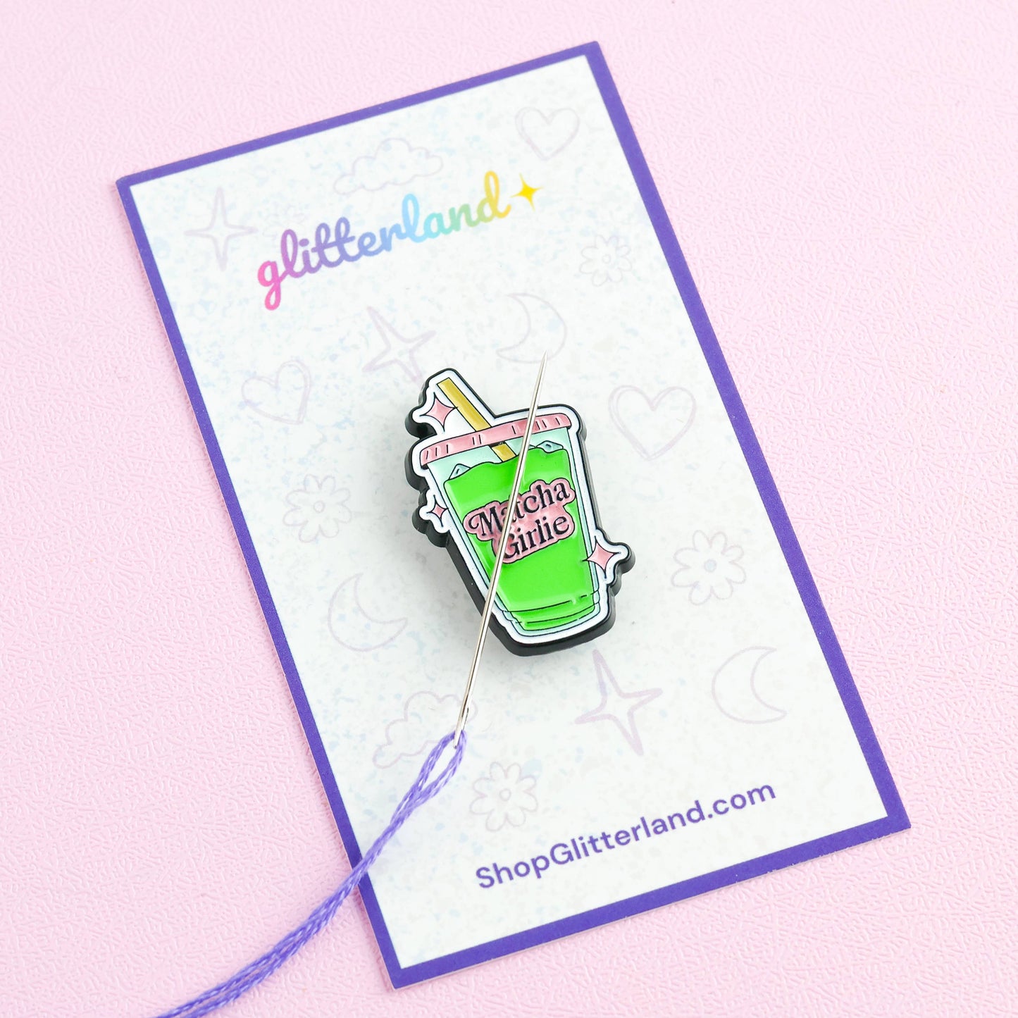 Matcha Girl Needle Minder Magnet