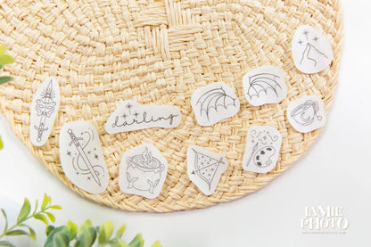 Romantasy Book Lover Embroidery Transfers, Stick and Stitch