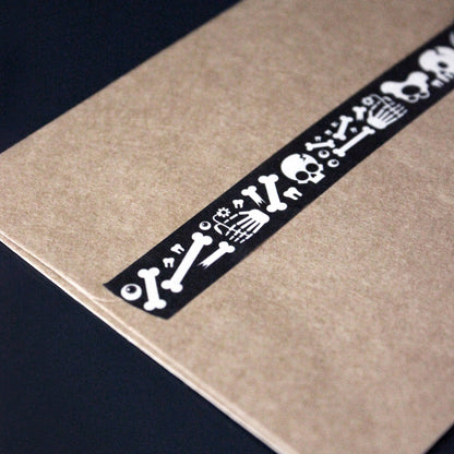 "Skeletal Grave" Spooky Skeleton Washi Tape