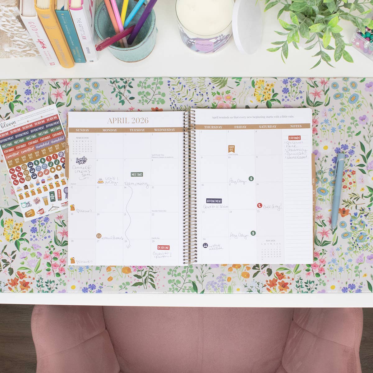 2026 Timed Vertical Weekly Planner - 8.5" x 11"