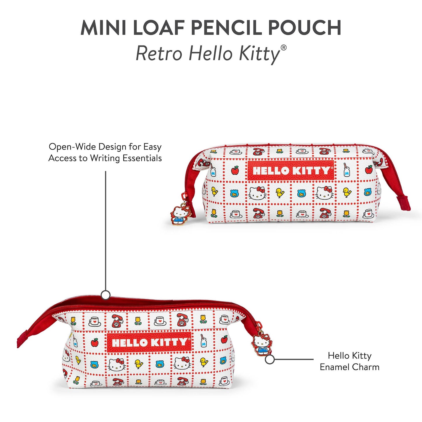 Retro Hello Kitty Mini Loaf Pencil Pouch