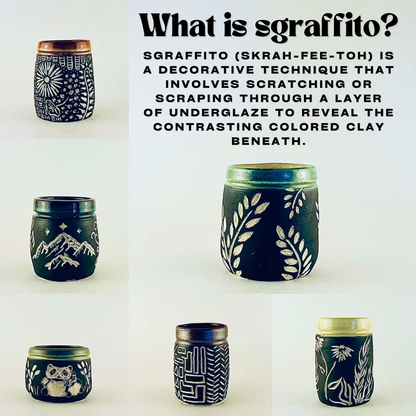 Sgraffito- Pencil Cup Workshop
