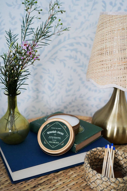 Spanish Moss Candle Tin | Herbal Sage, Oakmoss & Amber
