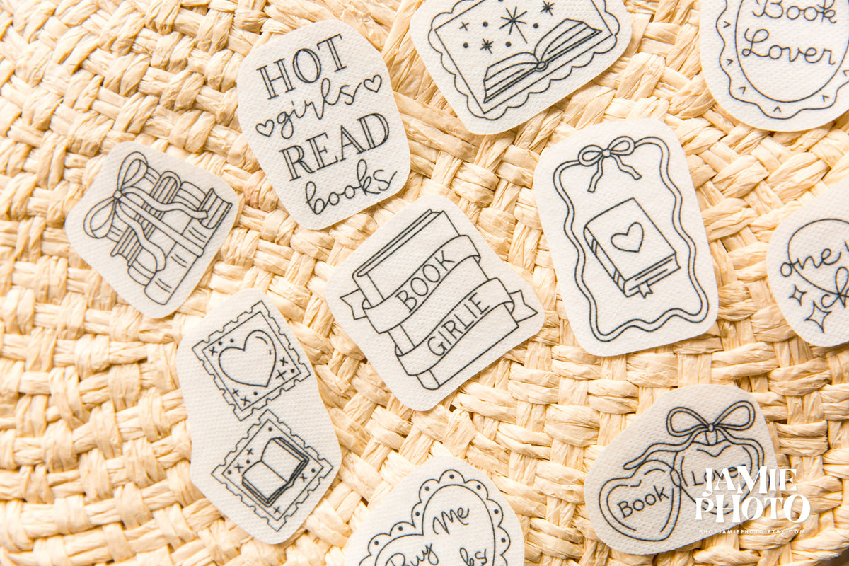 Book Lover Stick and Stitch Embroidery Pack, 10 Designs