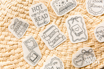 Book Lover Stick and Stitch Embroidery Pack, 10 Designs