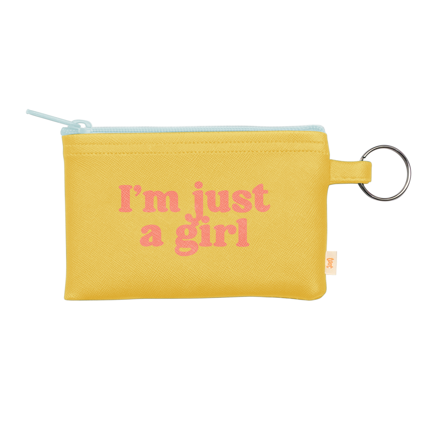 NEW! Colorblock Penny Key Ring: Stay Toxic