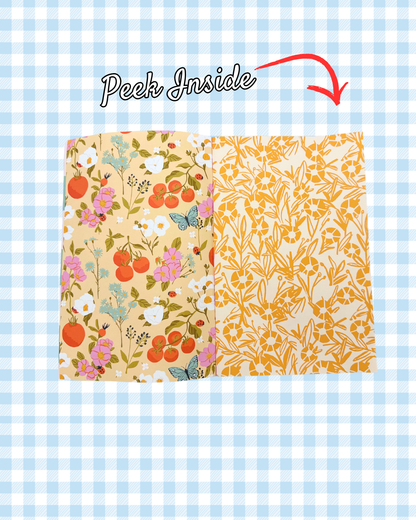 Scrapbook Paper - Whimsy Summer - Tomatoes, Cherries, & Gingham