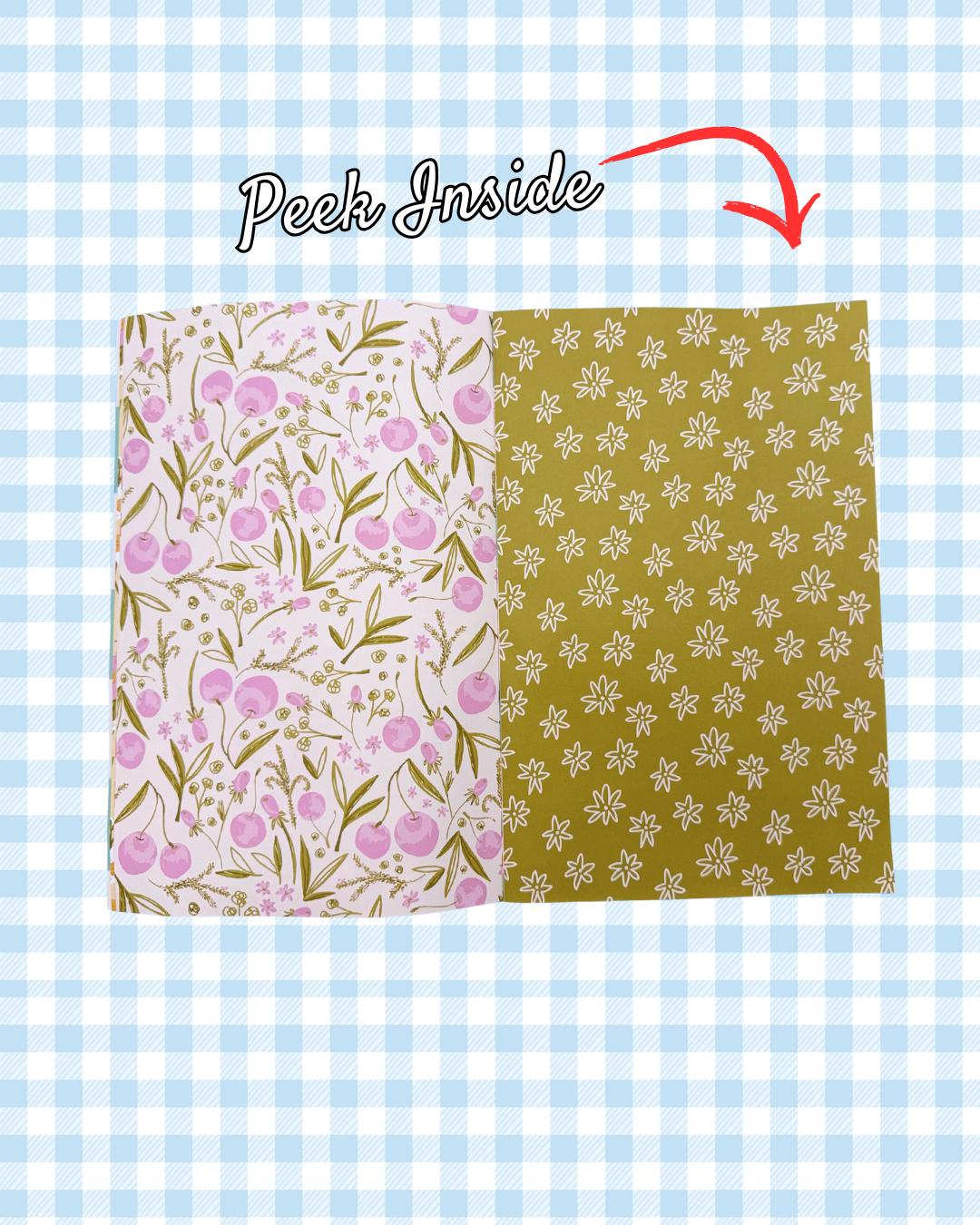 Scrapbook Paper - Whimsy Summer - Tomatoes, Cherries, & Gingham