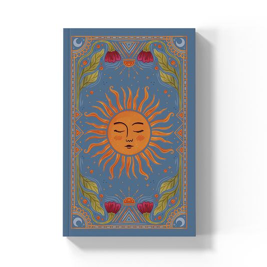 Sun Tarot  Soft Touch Classic Layflat Notebook Journal