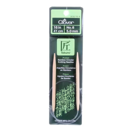 Clover Bamboo Circular Knitting Needles- 16 inch