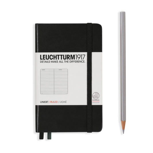 Notebooks - Pocket (A6): Black / Hardcover / Ruled