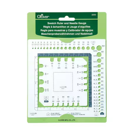 Swatch Ruler and Needle Gauge