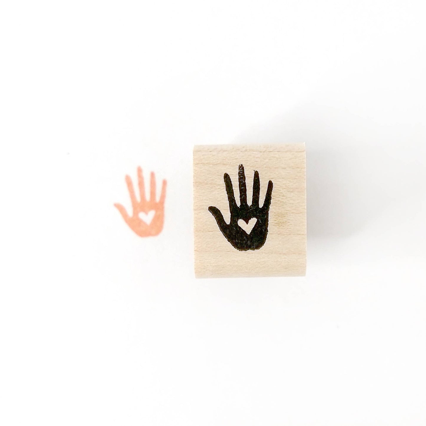 Heart in Hand Mini Stamp
