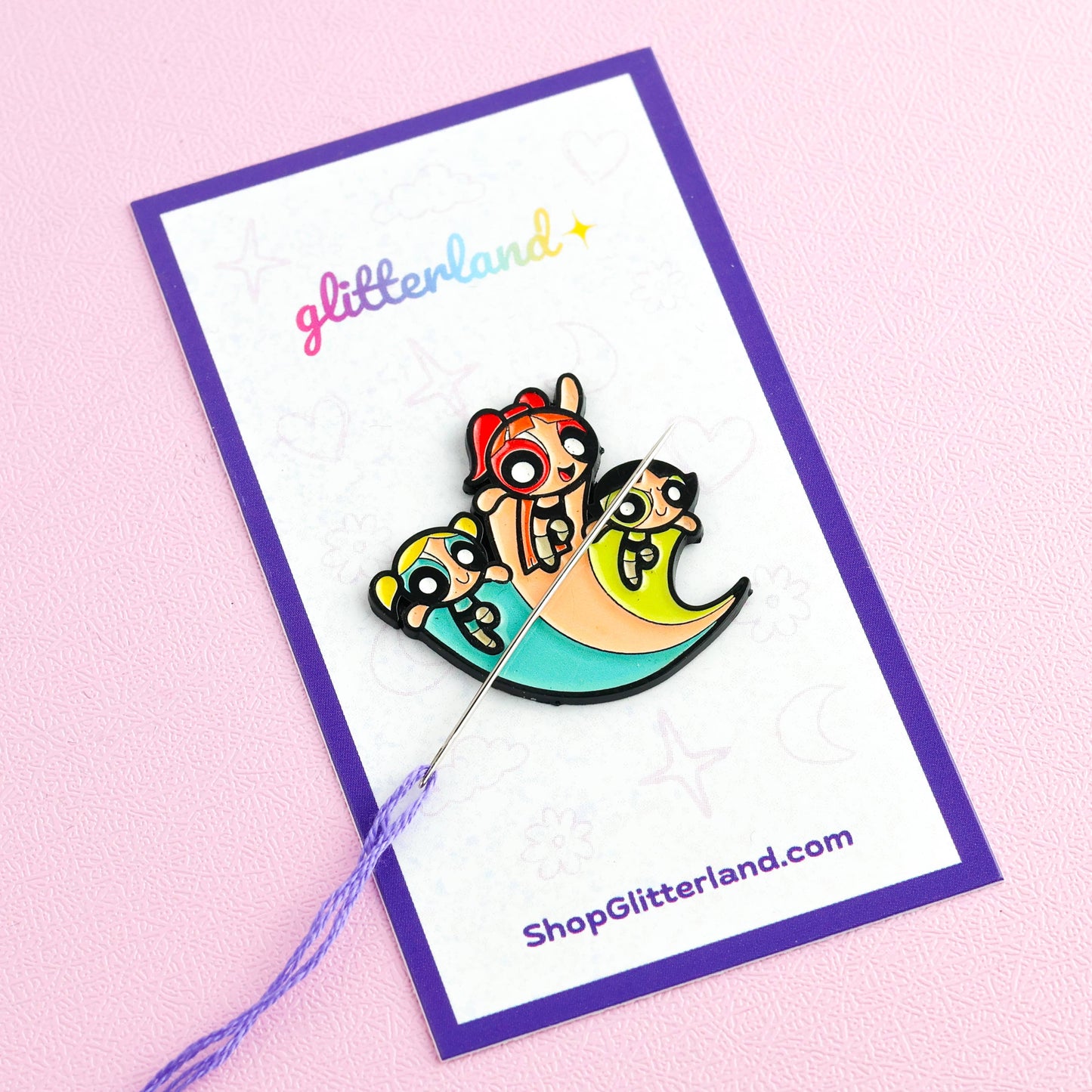 Cartoon Girl Needle Minder Magnet