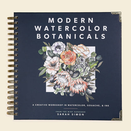 How-to Watercolor Book: Modern Watercolor Botanical (Spiral)