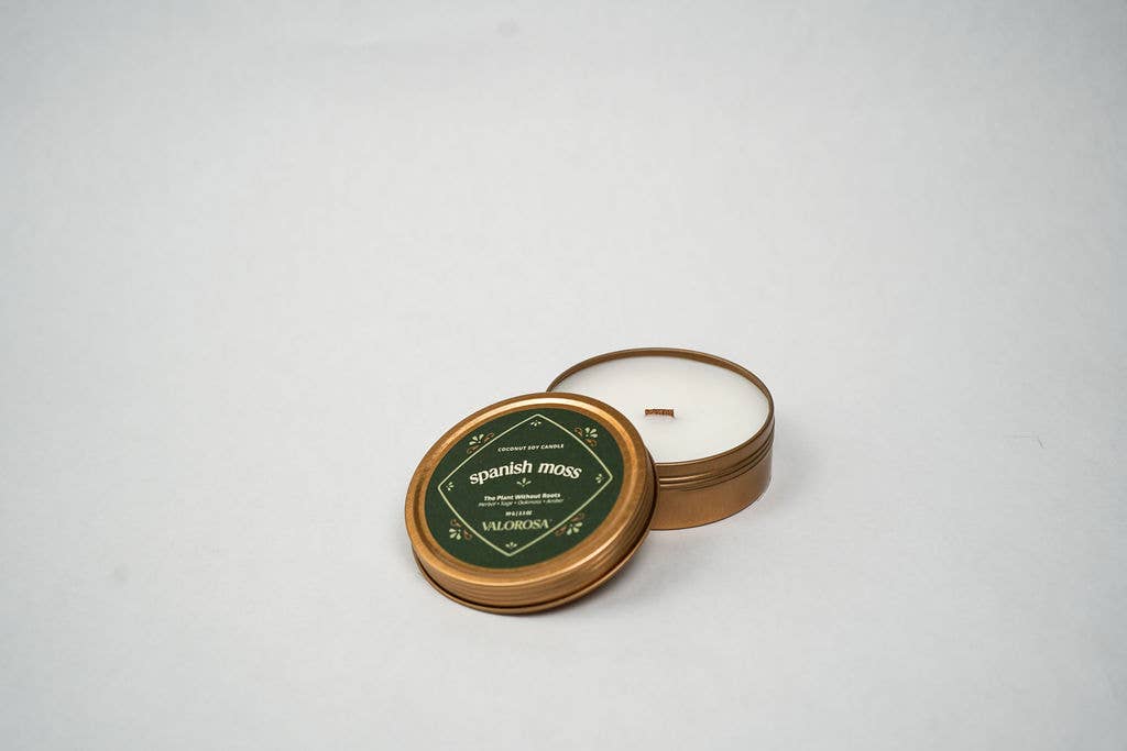 Spanish Moss Candle Tin | Herbal Sage, Oakmoss & Amber