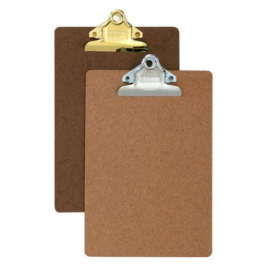Old School Clipboard/ A5/ Gold Clip