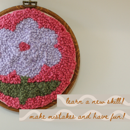 Flower Beginner DIY Punch Needle Kit