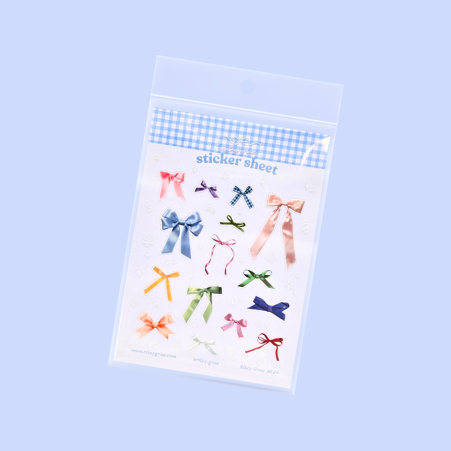 Ribbon Bows Sticker Sheet